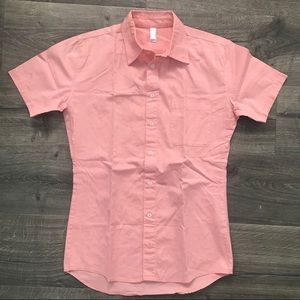 American Apparel short sleeve Oxford shirt, sz XS